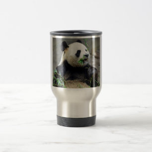 Mug De Voyage Panda géant mangeant du bambou