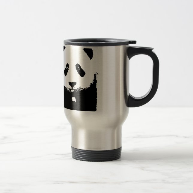 Mug De Voyage Panda noir et blanc (Droit)
