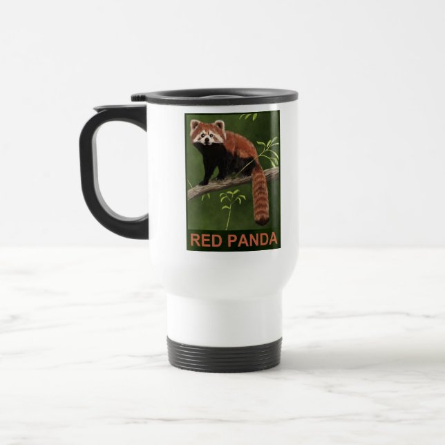 Mug De Voyage Panda rouge (Gauche)