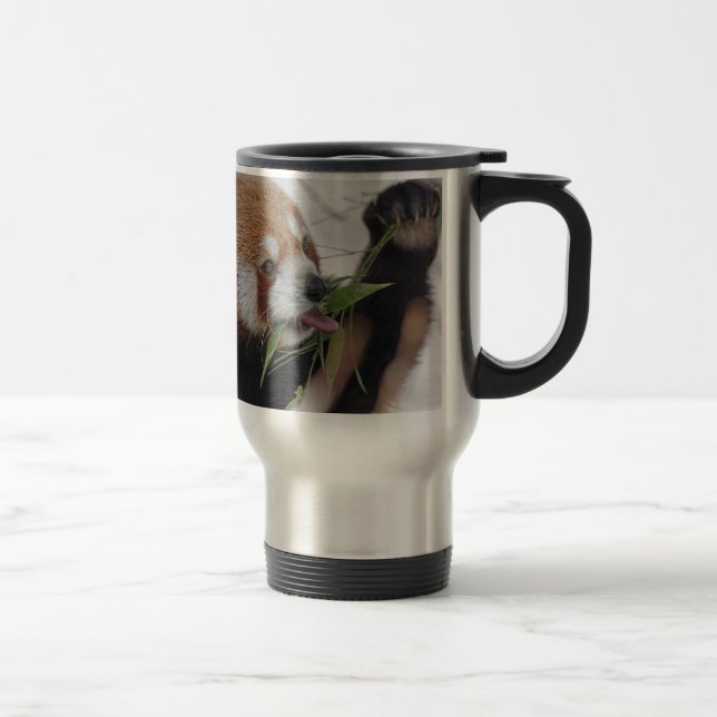 Mug De Voyage panda rouge impression animale mignon (Droit)