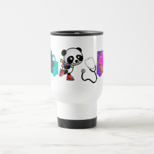 Mug De Voyage Panda Skate Glace Docteur Infirmière Médecine du S