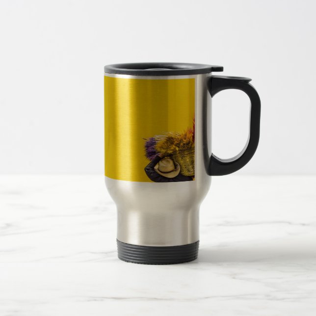 Mug De Voyage panier jaune (Droit)