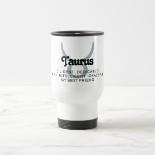 Mug De Voyage Panneau étoile Taurus Zodiac Traits meilleur ami T