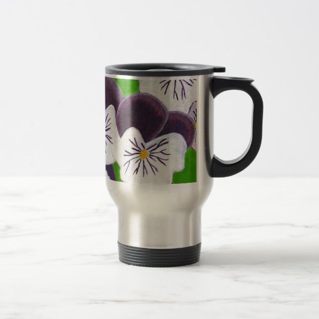 Mug De Voyage Pansies (Droit)