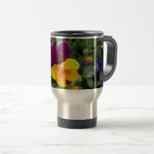 Mug De Voyage Pansies lumineuses