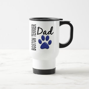 Mug De Voyage Papa 2 de Boston Terrier