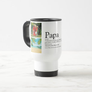 Mug De Voyage Papa Daddy Father Définition 4 Collage de photos