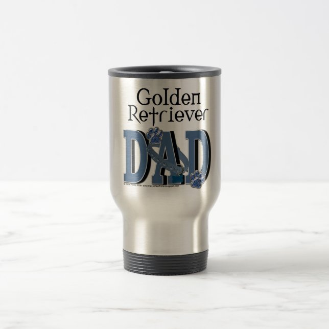 Mug De Voyage Papa de golden retriever (Centre)