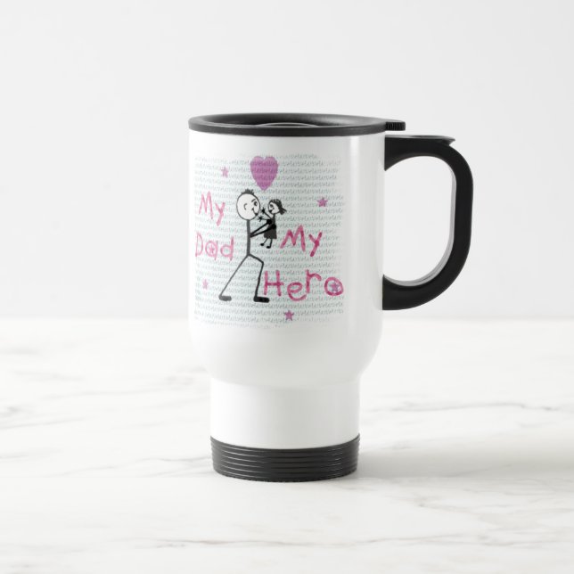 Mug De Voyage Papa de héros de fête des pères (Droite)
