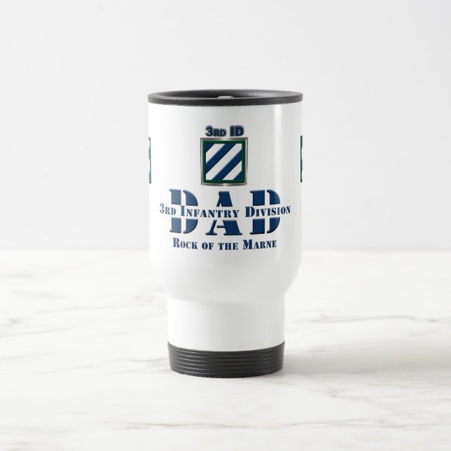 Mug De Voyage Papa de la 3e division d'infanterie (Centre)