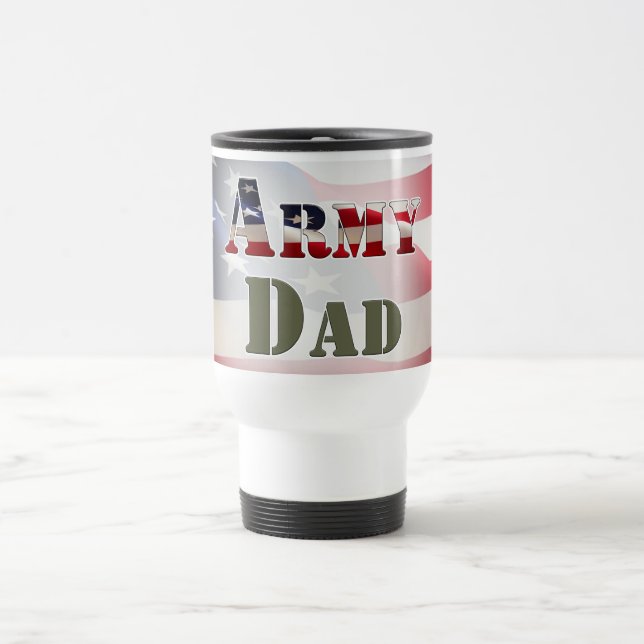 Mug De Voyage Papa de l'armée (Centre)