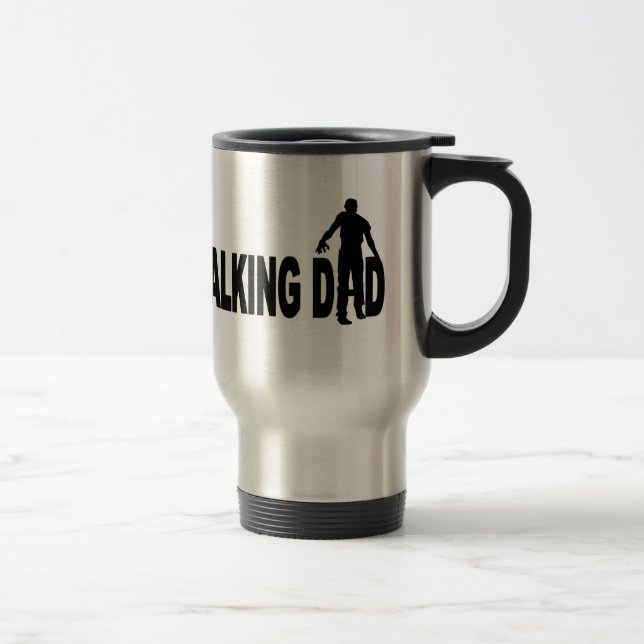 Mug De Voyage Papa de marche (zombi) (Droit)