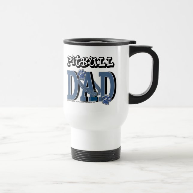 Mug De Voyage PAPA de Pitbull (Droite)