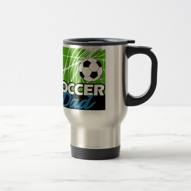Mug De Voyage Papa du football (Droit)