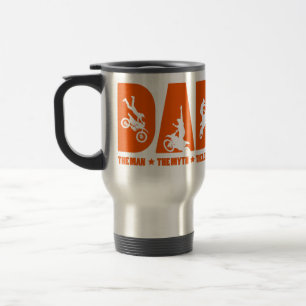 Mug De Voyage Papa L'Homme Le Mythe La Légende Conception Cadea