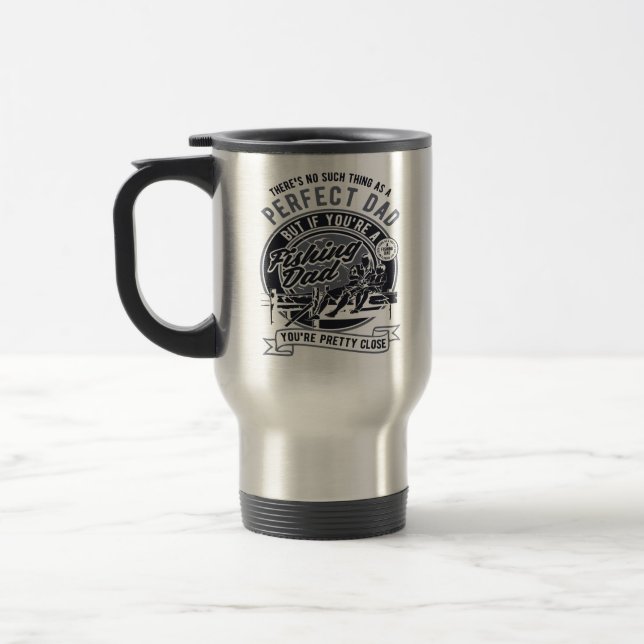 Mug De Voyage Papa Pêcheur Papa Parfait (Gauche)