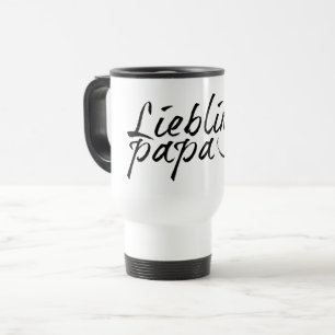 Mug De Voyage Papa préféré - écriture noire 00001