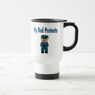 Mug De Voyage Papa protège l'ours des policiers