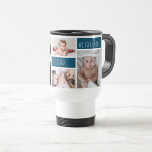 Mug De Voyage Papa We Love You Photo Collage