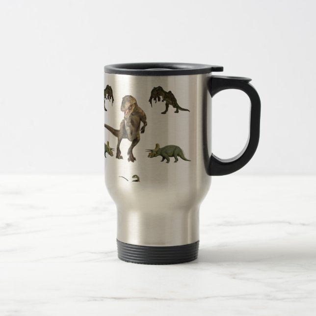 Mug De Voyage Papier Dinosaure (Droit)