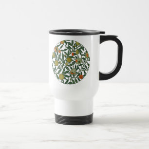 Mug De Voyage Papier peint coloré Grenade Bleue de William Morri