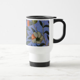 Mug De Voyage Papier peint coloré Grenade Bleue de William Morri