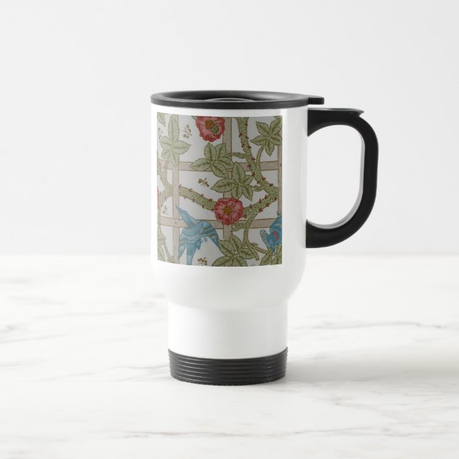 Mug De Voyage Papier peint en treillis de William Morris (Droite)