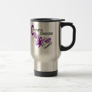 Mug De Voyage PAPILLON 3 de maladie de Crohn