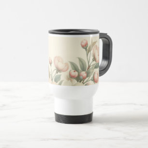 Mug De Voyage Papillon à ressort/floral vintage