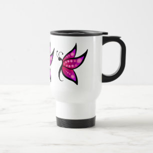 Mug De Voyage Papillon Abstrait
