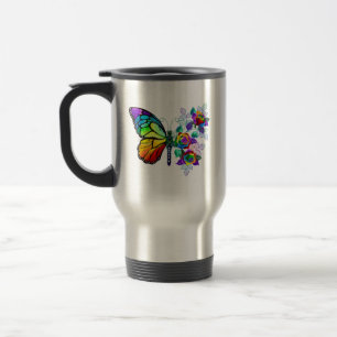 Mug De Voyage Papillon arc-en-ciel