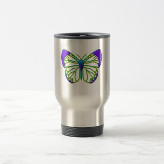 Mug De Voyage Papillon bleu brillant