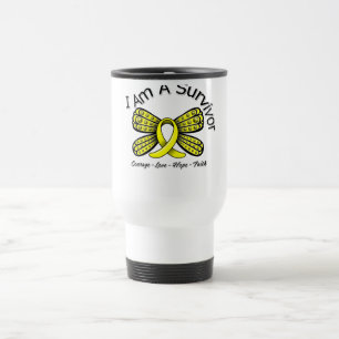 Mug De Voyage Papillon de Cancer d'endométriose je suis un