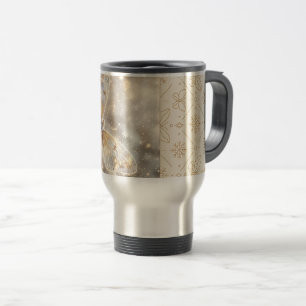 Mug De Voyage Papillon d'hiver doré