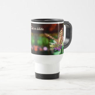 Mug De Voyage Papillon doux sur Fleur Personnalisé