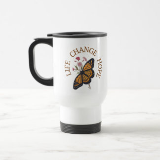 Mug De Voyage Papillon Monarque orange et noir