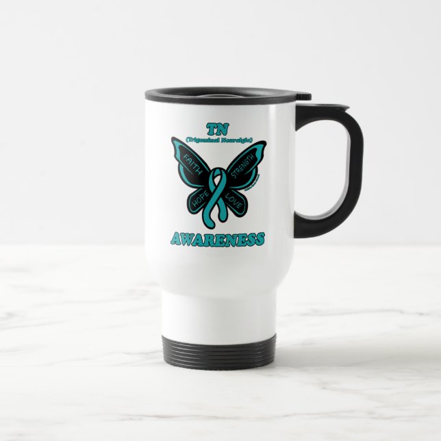 Mug De Voyage Papillon/sensibilisation...TN Voyage Mug (Droite)
