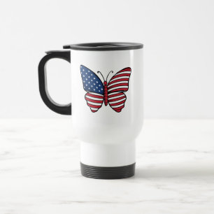 Mug De Voyage Papillon USA - Numéro de drapeau 62614