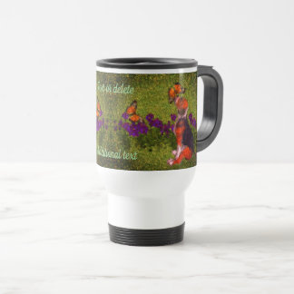 Mug De Voyage Papillons beagles Chien Art Personnalisé