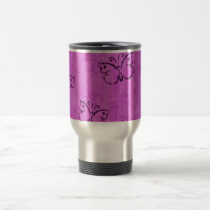Mug De Voyage Papillons roses