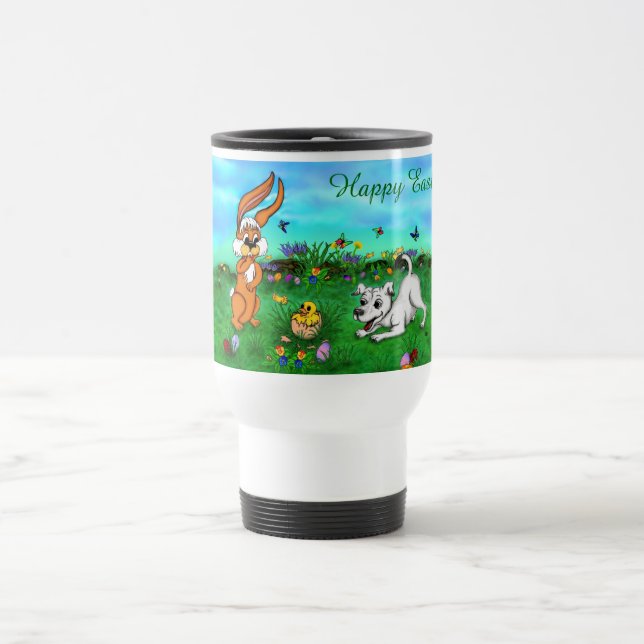 Mug De Voyage Pâques - Chiot Capo Rabbit et Chick (Centre)