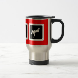 Mug De Voyage Parachutisme d'amour de paix