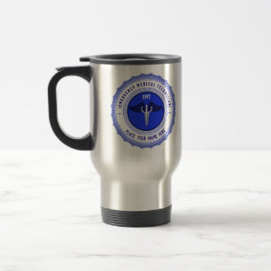 Mug De Voyage Paramedics EMT personnalisés Caduceus