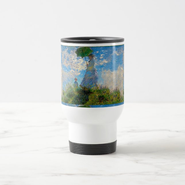 Mug De Voyage Parasol Monet Femme Impressionnisme (Centre)
