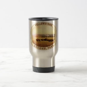 Mug De Voyage Parc national de Yellowstone Wyoming Montana Idaho