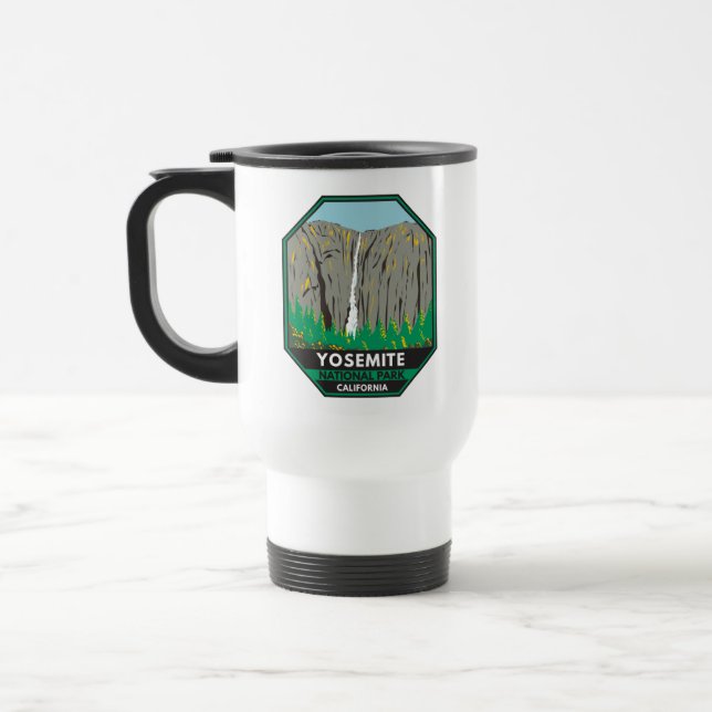 Mug De Voyage Parc national de Yosemite Ribbon Falls Californie (Gauche)