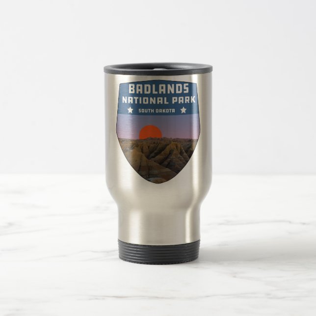 Mug De Voyage Parc national des Badlands sauvage dakota sud (Centre)
