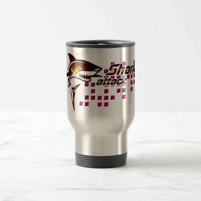 Mug De Voyage Parleur à tambour d'attaque de requin (Centre)