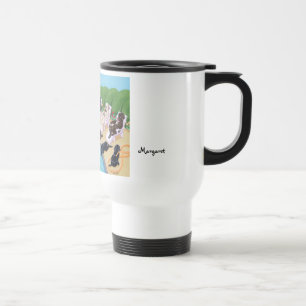 Mug De Voyage Partie personnalisée Labradors de Poolside