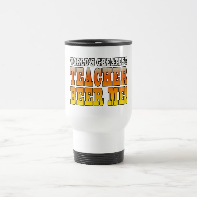 Mug De Voyage Parties de professeurs : La plus grande bière de (Centre)
